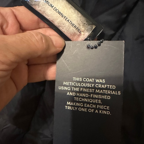 Small Cole Haan Navy Premium Down Coat - Picture 9 of 12